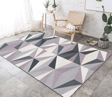 3D Colored Geometric Pattern WG319 Non Slip Rug Mat Mat AJ Creativity Home 
