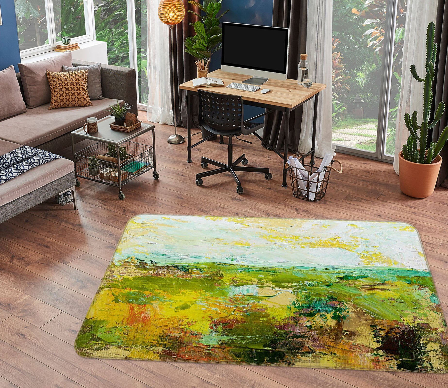 3D Oil Painting Forest 1086 Allan P. Friedlander Rug Non Slip Rug Mat Mat AJ Creativity Home 