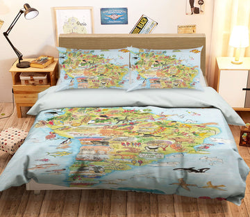 3D South America 035 Michael Sewell Bedding Bed Pillowcases Quilt Quiet Covers AJ Creativity Home 