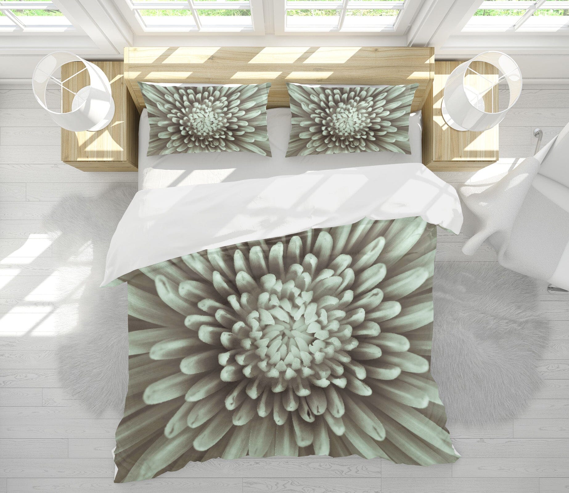 3D White Daisy 2001 Assaf Frank Bedding Bed Pillowcases Quilt Quiet Covers AJ Creativity Home 