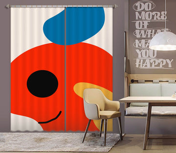 3D Cartoon Fish 1073 Boris Draschoff Curtain Curtains Drapes Curtains AJ Creativity Home 