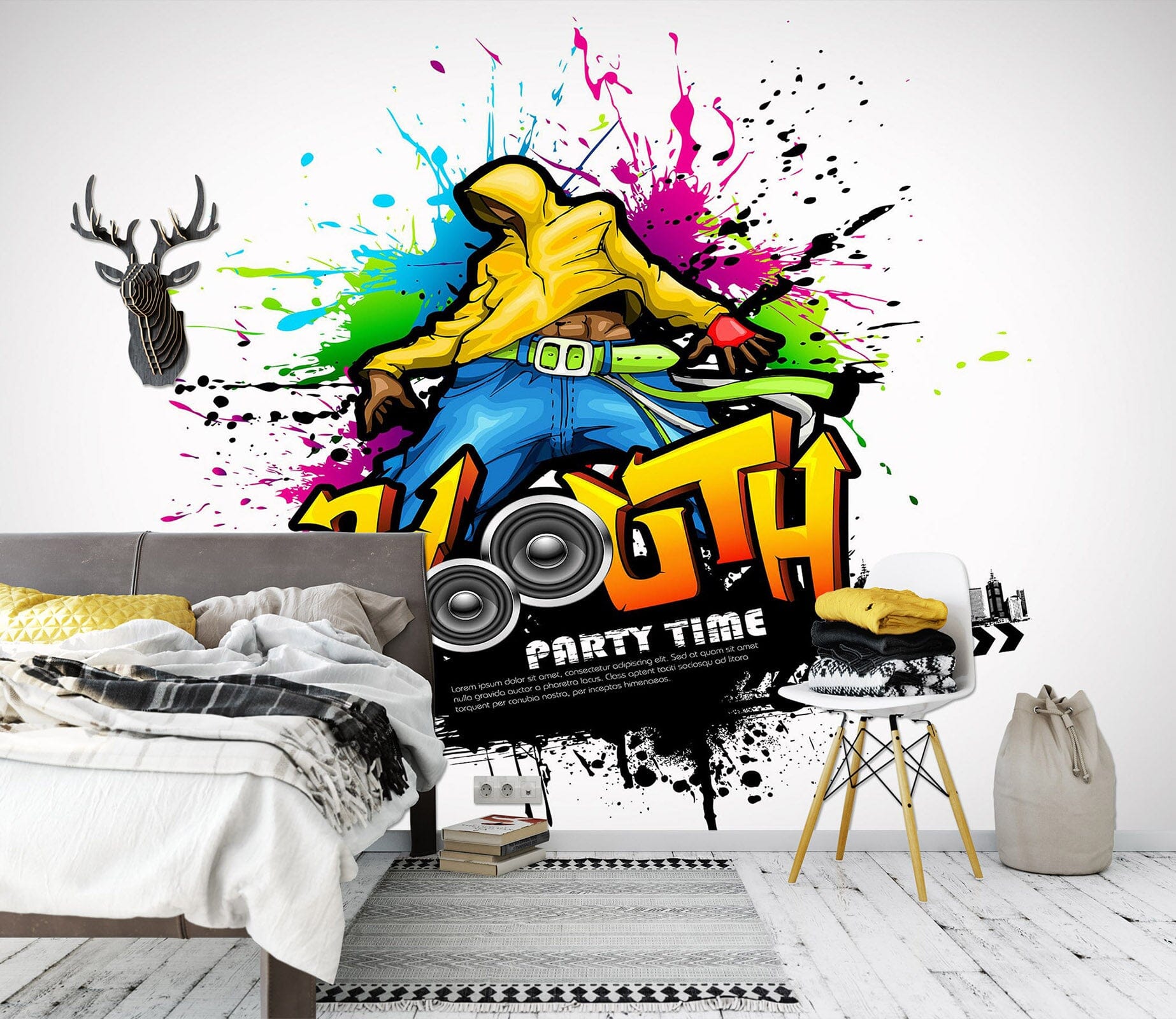 3D Graffiti Illustration 1714 Wall Murals Wallpaper AJ Wallpaper 2 