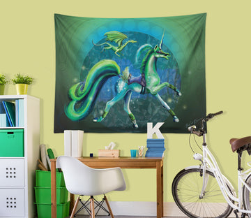 3D Unicorn Forest 5205 Rose Catherine Khan Tapestry Hanging Cloth Hang