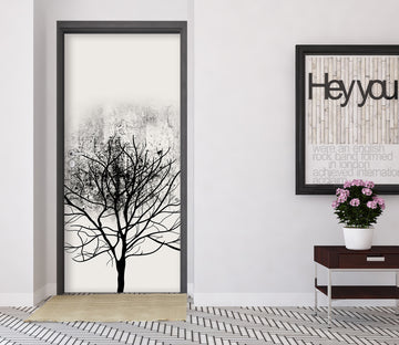 3D Black Dead Tree 10154 Boris Draschoff Door Mural