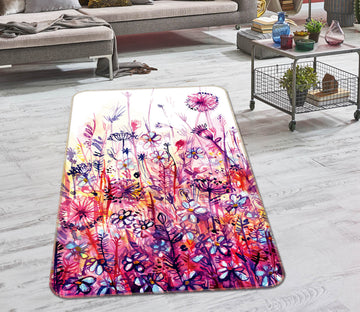 3D Flower Bush 35116 Non Slip Rug Mat