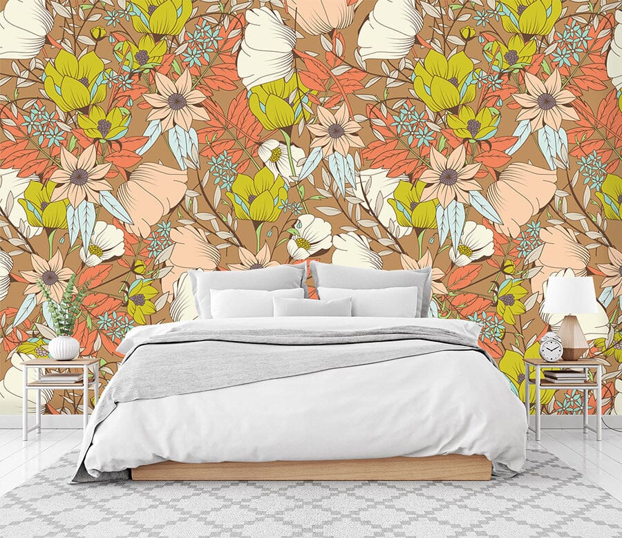 3D Flowers And Leaves 333 Wallpaper AJ Wallpaper 2 