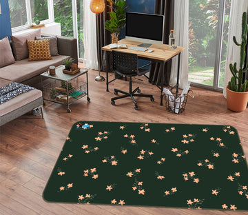 3D Floral Pattern 107120 Kashmira Jayaprakash Rug Non Slip Rug Mat