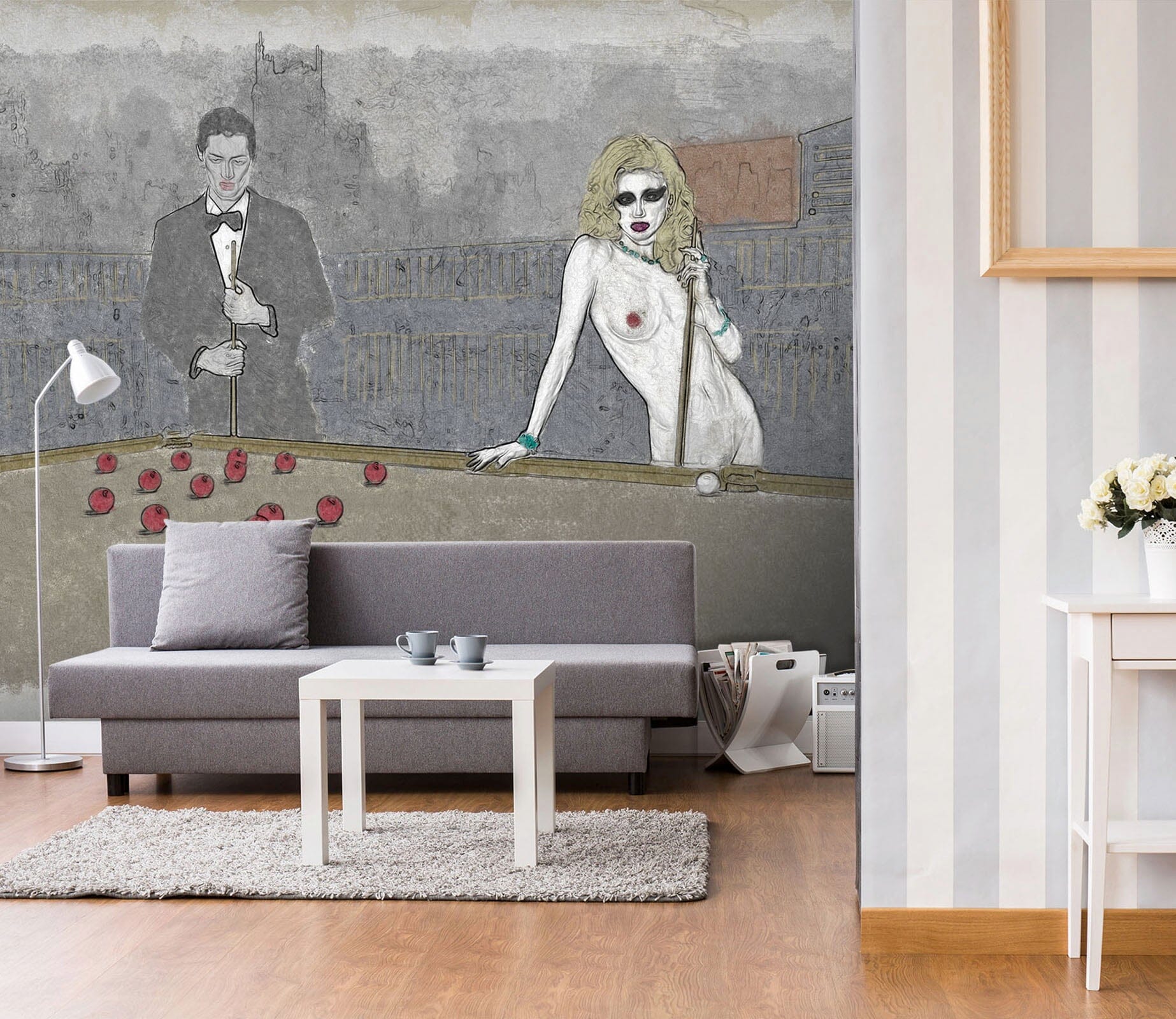 3D Oil Painting Dating Couple 1412 Marco Cavazzana Wall Mural Wall Murals Wallpaper AJ Wallpaper 2 