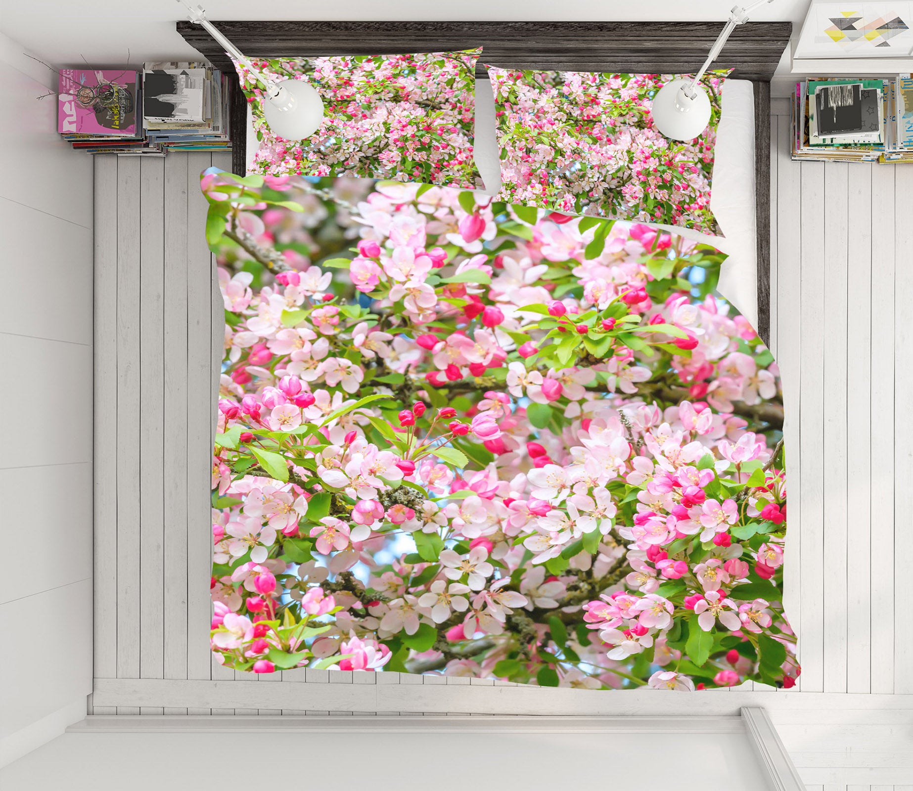 3D Pink Peach Blossom 7179 Assaf Frank Bedding Bed Pillowcases Quilt Cover Duvet Cover