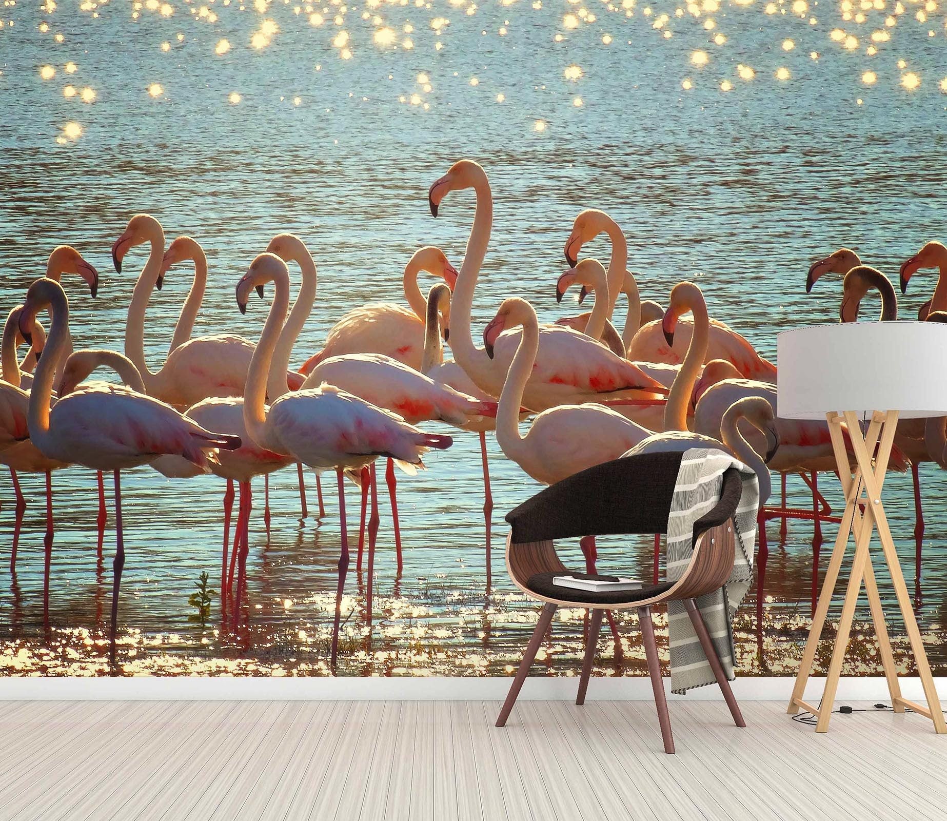 3D Sea Flamingo 142 Wallpaper AJ Wallpaper 