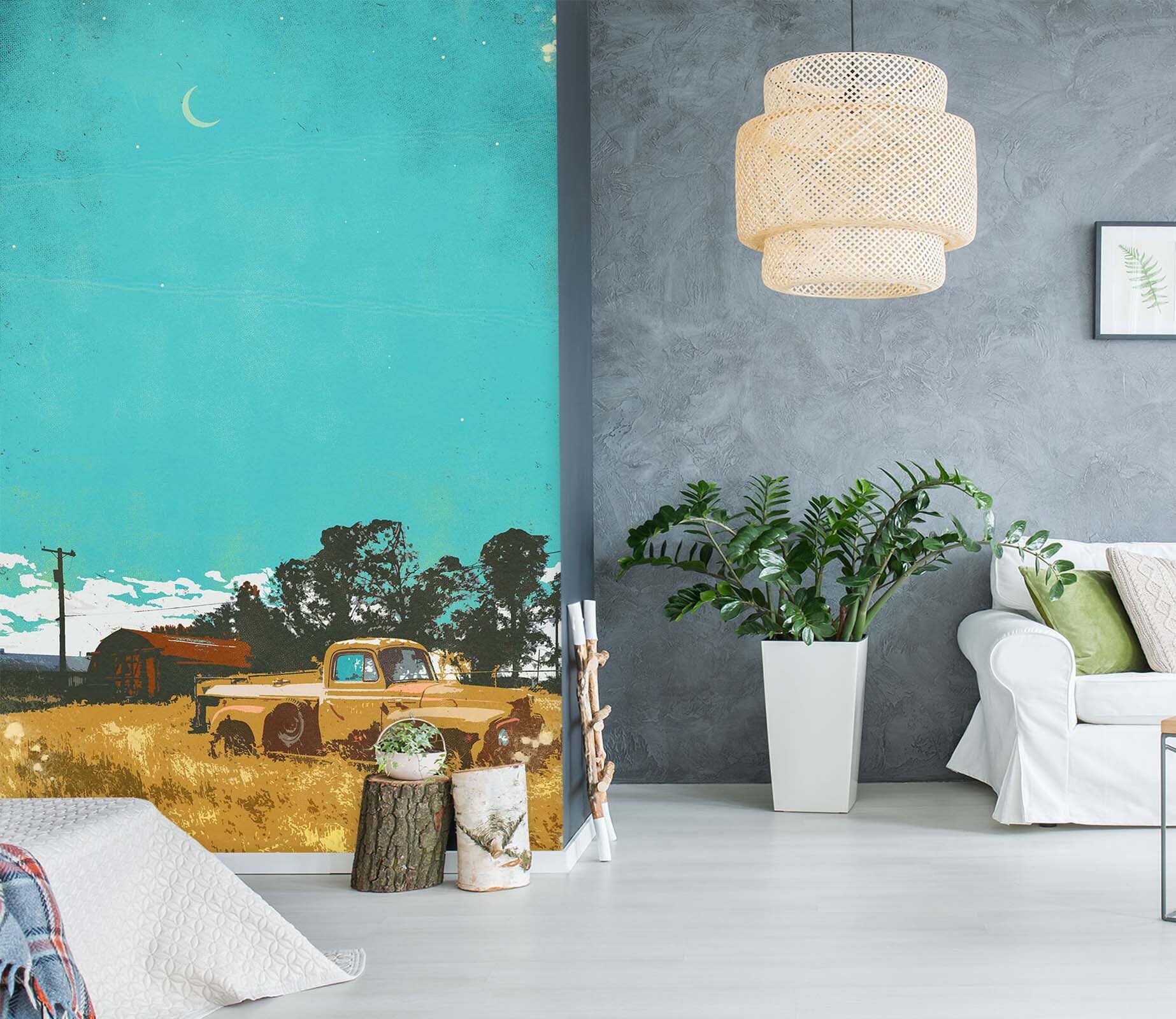 3D Field Truck 1403 Showdeer Wall Mural Wall Murals Wallpaper AJ Wallpaper 2 