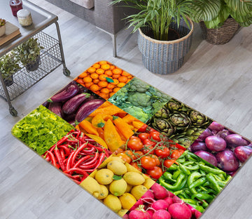 3D Vegetable And Fruit 1021 Assaf Frank Rug Non Slip Rug Mat Mat AJ Creativity Home 
