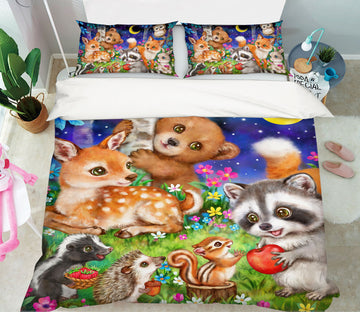 3D Cartoon Animals 5901 Kayomi Harai Bedding Bed Pillowcases Quilt Cover Duvet Cover