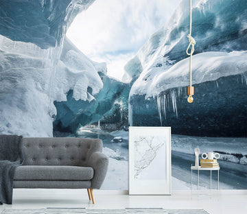 3D Glacier Ice Cone 607 Wallpaper AJ Wallpaper 2 