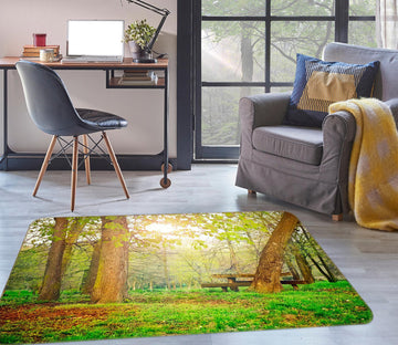 3D Grassland Trees 76256 Non Slip Rug Mat