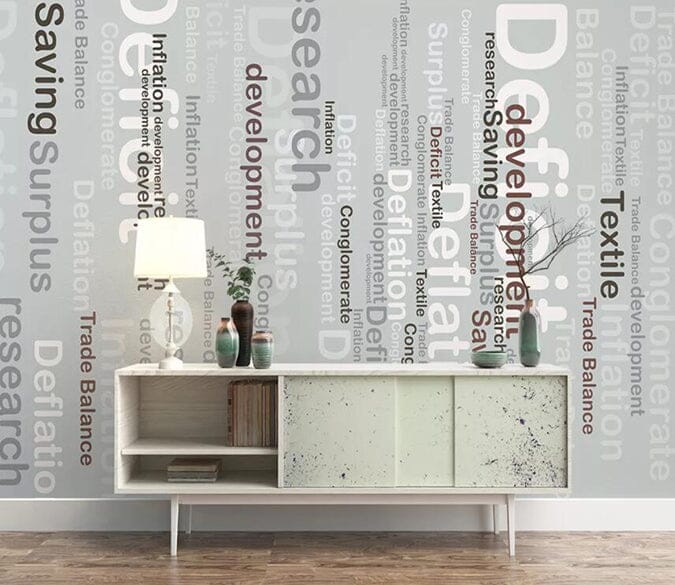 3D Black Letters 1857 Wall Murals Wallpaper AJ Wallpaper 2 