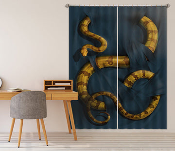 3D Boa Constrictor 014 Vincent Hie Curtain Curtains Drapes Curtains AJ Creativity Home 