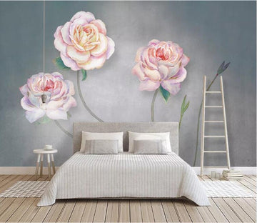 3D Pink Flowers 592 Wall Murals Wallpaper AJ Wallpaper 2 