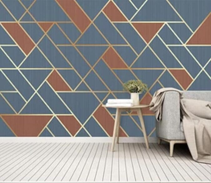 3D Geometric Patchwork 2470 Wall Murals Wallpaper AJ Wallpaper 2 