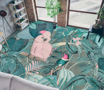 3D Jungle Parrot 104156 Andrea Haase Floor Mural