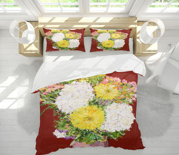 3D Paint Chrysanthemum 1090 Allan P. Friedlander Bedding Bed Pillowcases Quilt