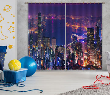 3D City Lights 180 Marco Carmassi Curtain Curtains Drapes Curtains AJ Creativity Home 