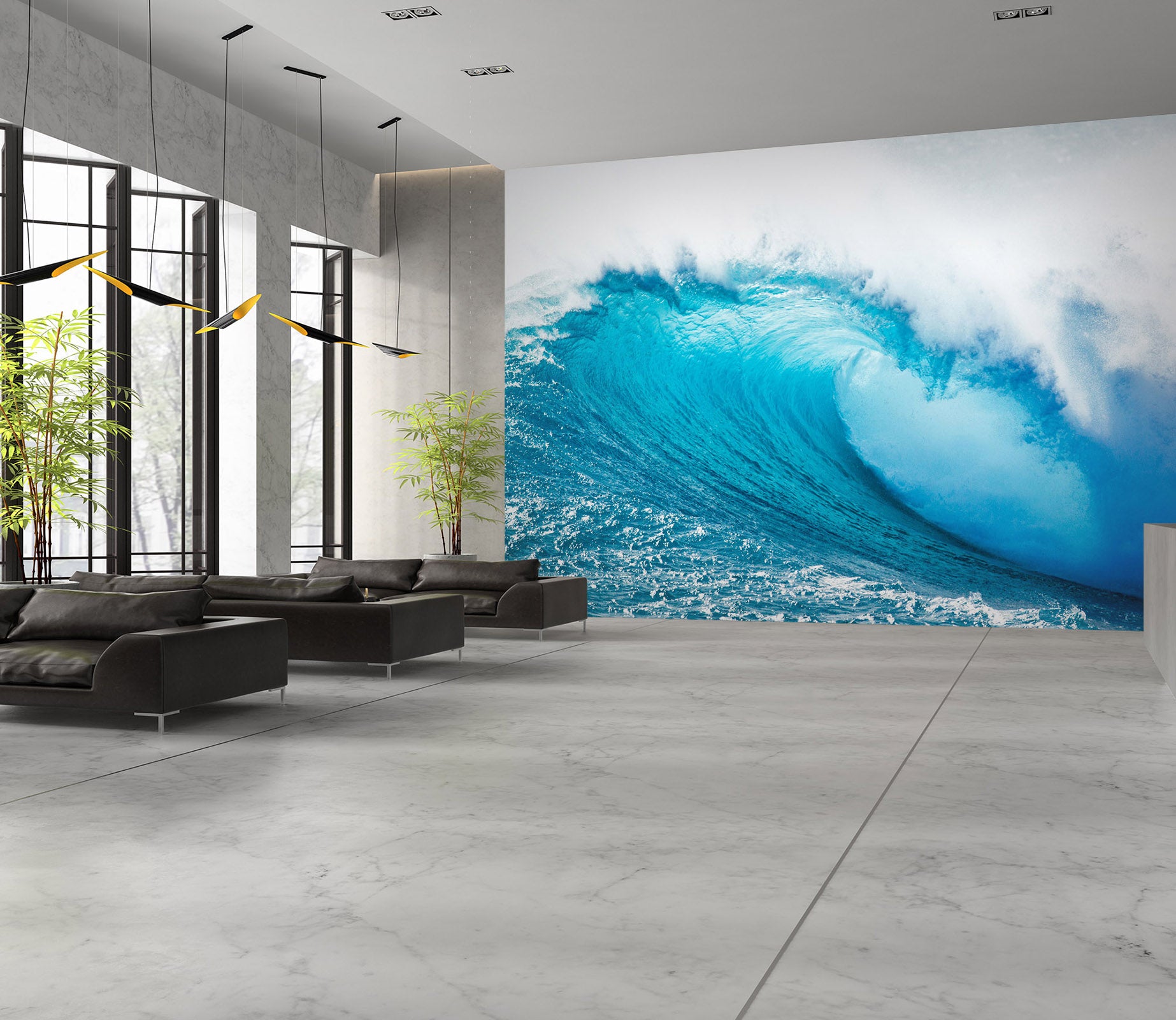 3D Rough Seas 021 Wall Murals