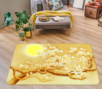 3D Branches Moon 32089 Non Slip Rug Mat