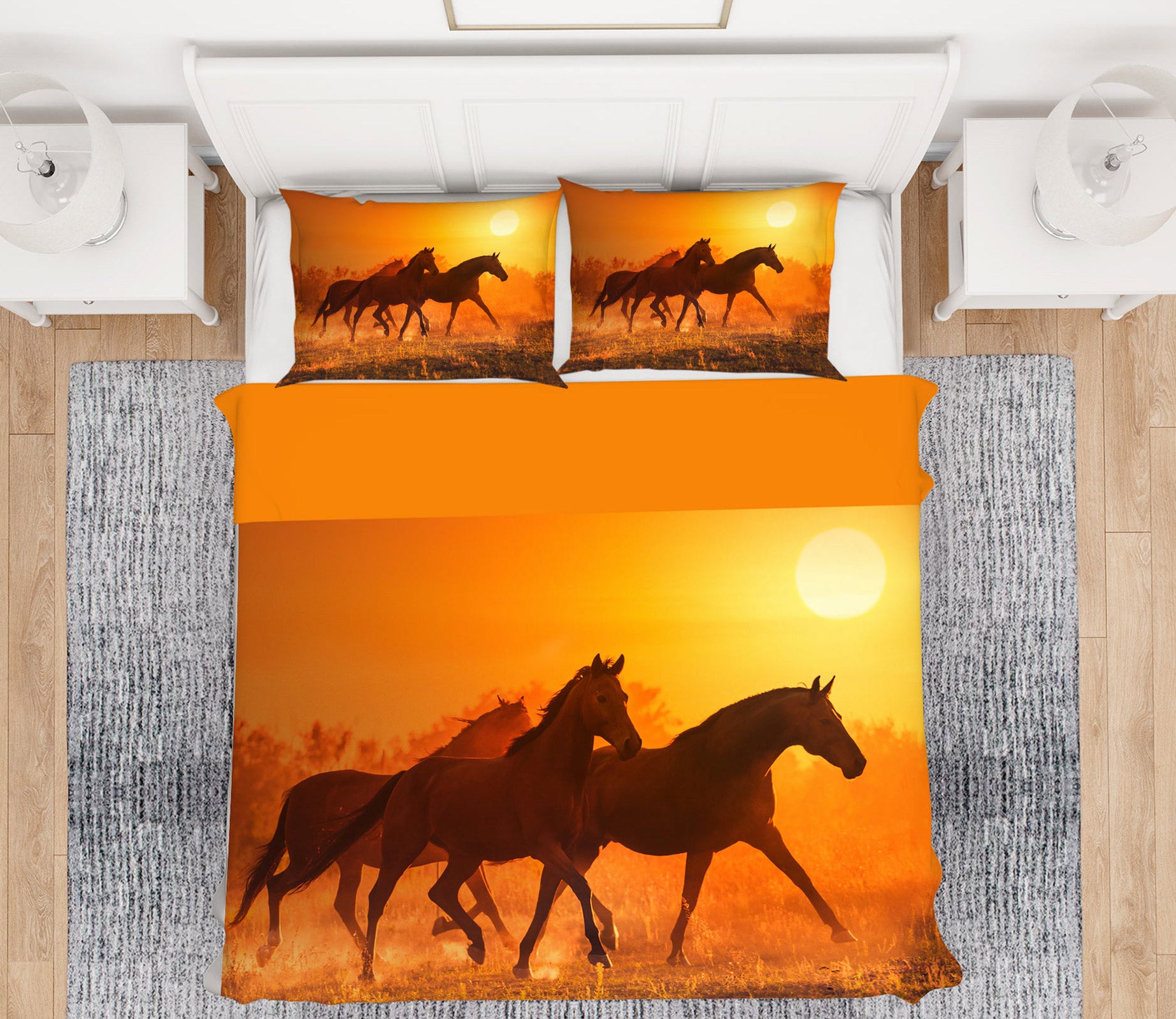 3D Group Horse 12210 Bed Pillowcases Quilt