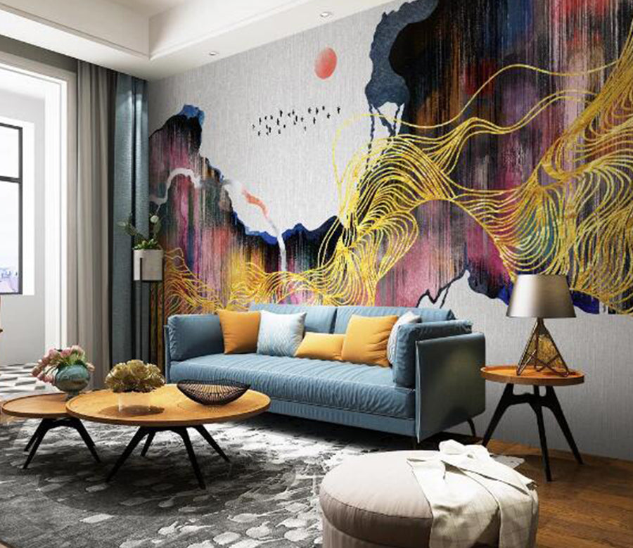 3D Color Pattern WC1476 Wall Murals