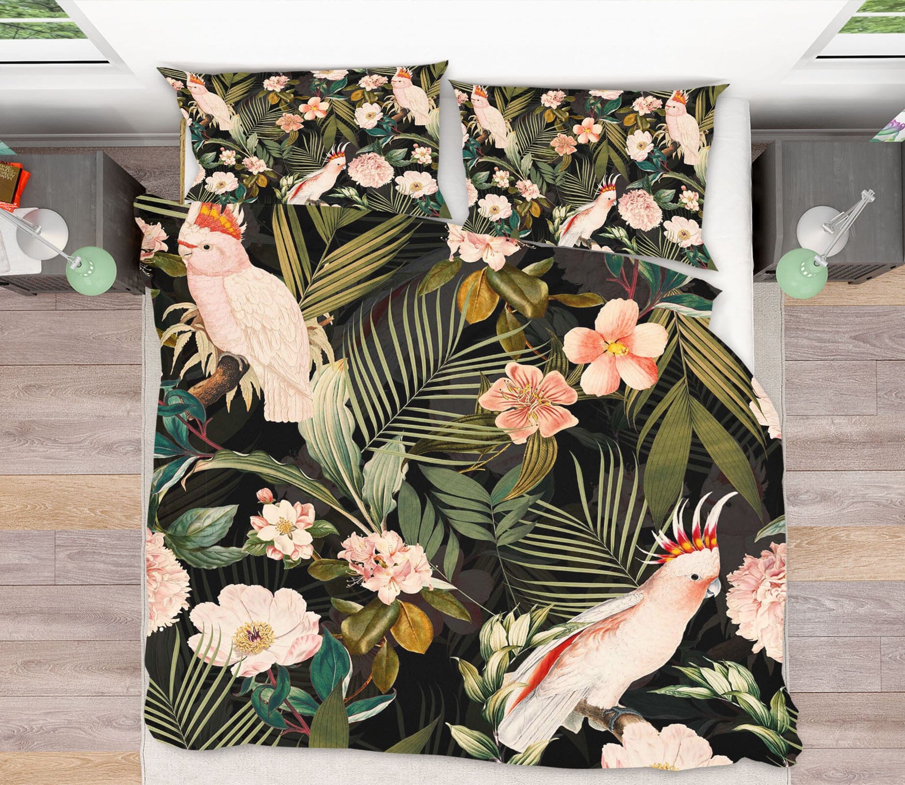 3D Parrot Flower Leaf 136 Uta Naumann Bedding Bed Pillowcases Quilt Quiet Covers AJ Creativity Home 