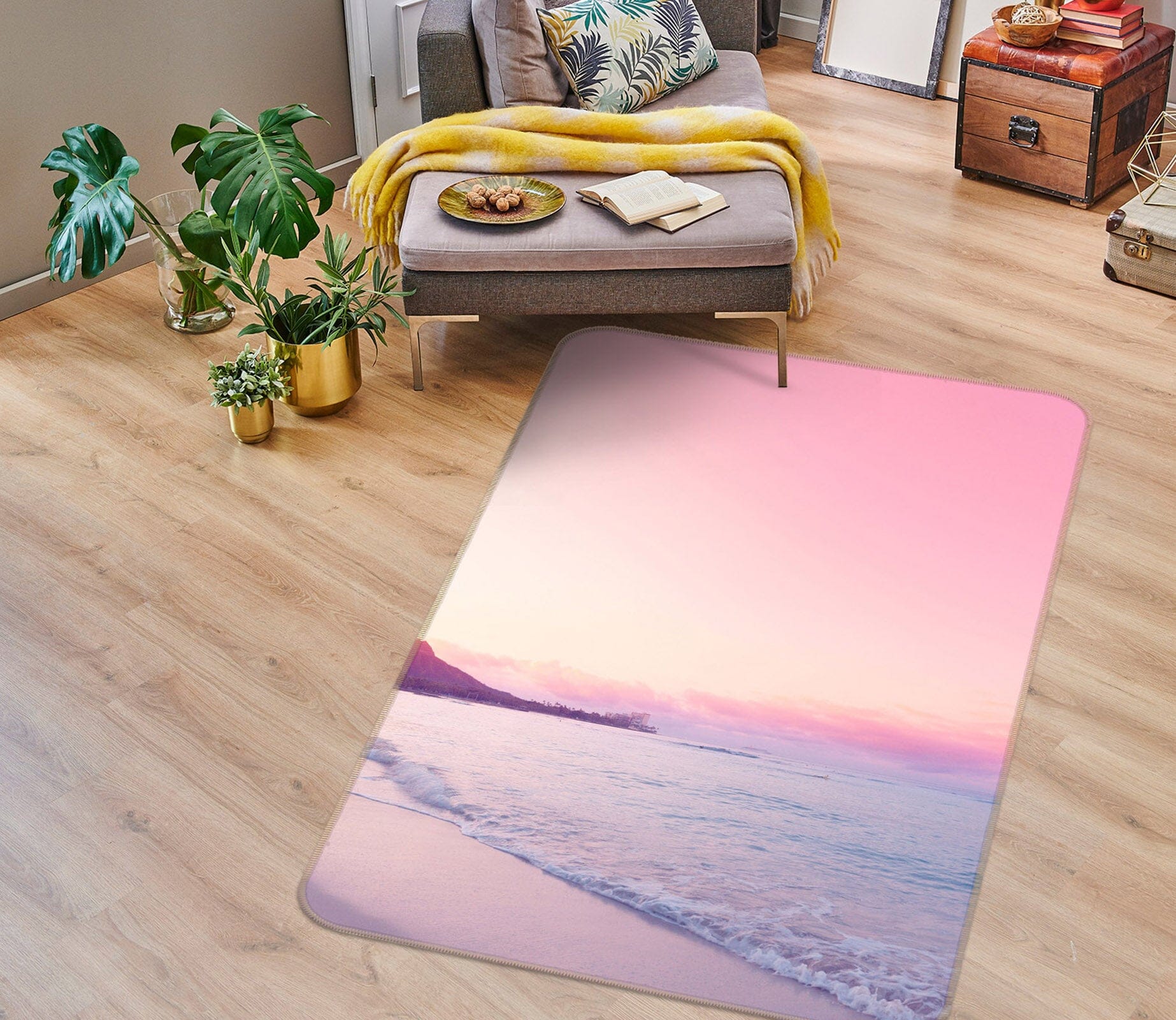 3D Pink World 1018 Noirblanc777 Rug Non Slip Rug Mat Mat AJ Creativity Home 
