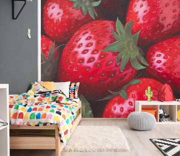 3D Strawberry 1854 Marina Zotova Wall Mural Wall Murals