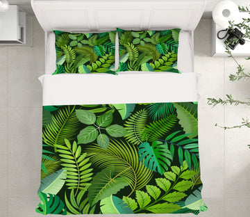 3D Leaves 60109 Bed Pillowcases Quilt