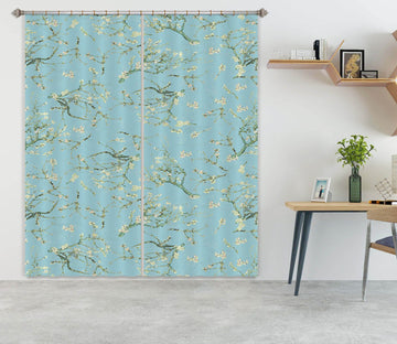 3D White Flowers 154 Uta Naumann Curtain Curtains Drapes Curtains AJ Creativity Home 