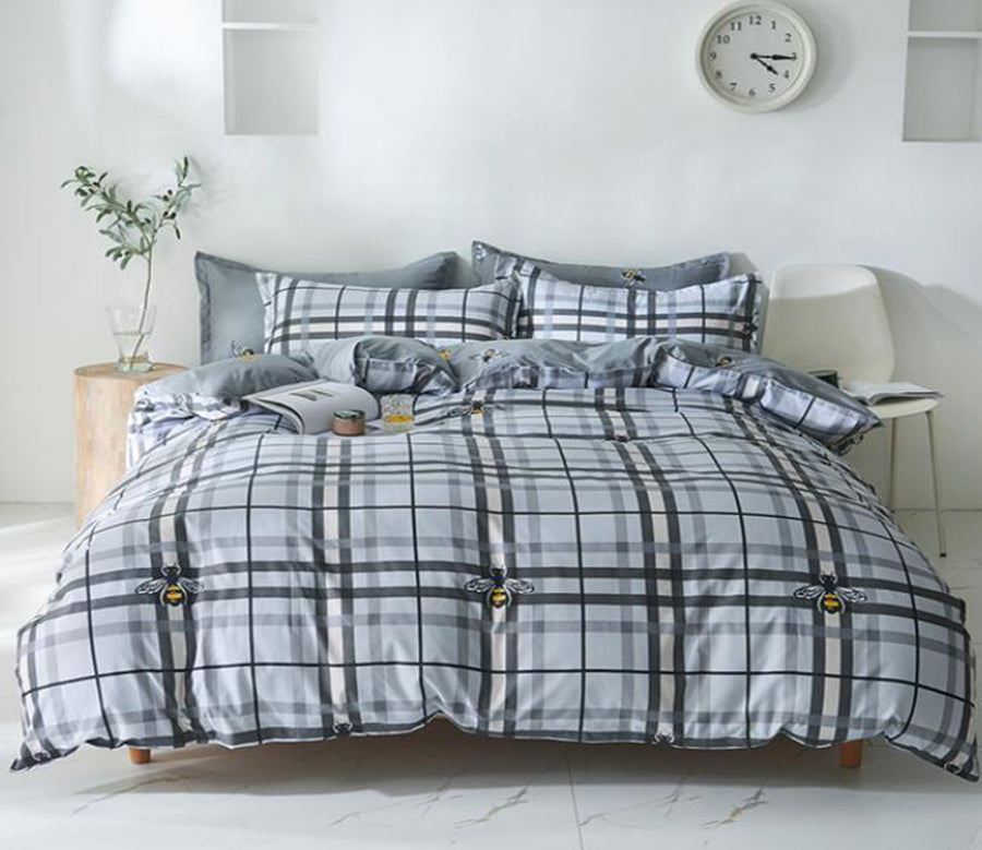 3D Lattice Bee 13145 Bed Pillowcases Quilt