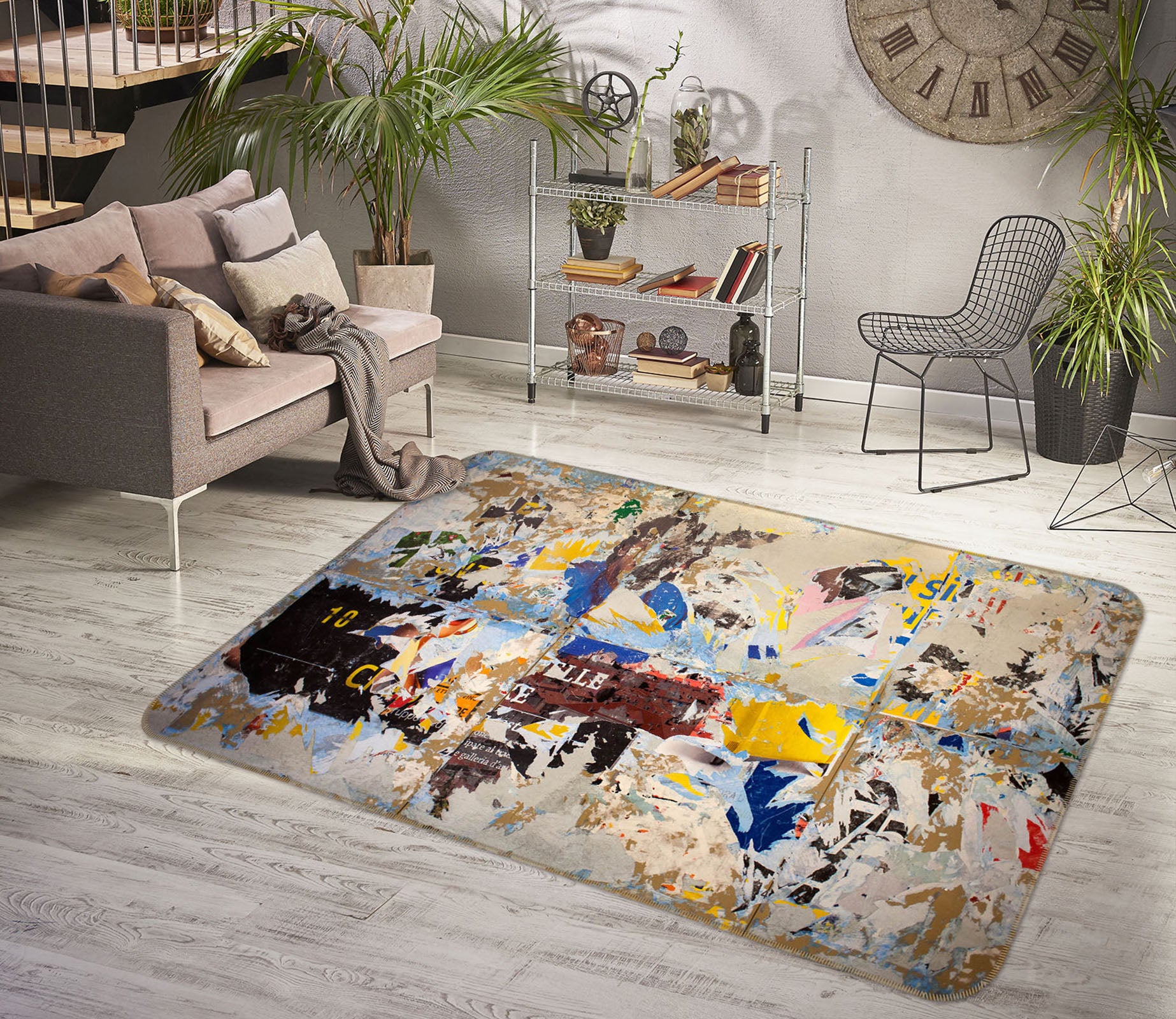 3D Pattern 31079 Non Slip Rug Mat