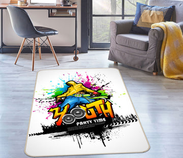 3D Young Boy 37099 Non Slip Rug Mat
