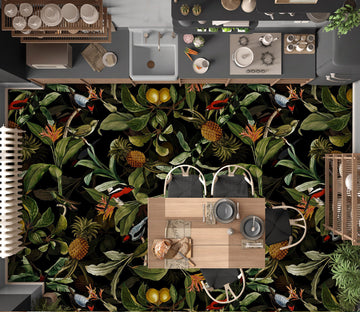 3D Fruit Leaves 99198 Uta Naumann Floor Mural