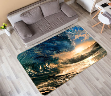 3D Waves 77076 Non Slip Rug Mat