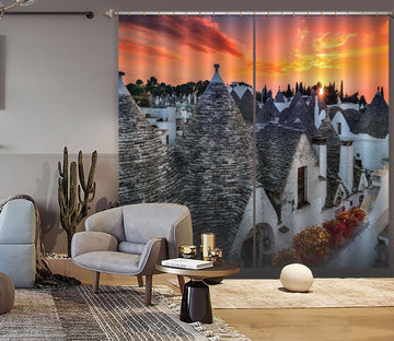 3D Cold City 171 Marco Carmassi Curtain Curtains Drapes Curtains AJ Creativity Home 