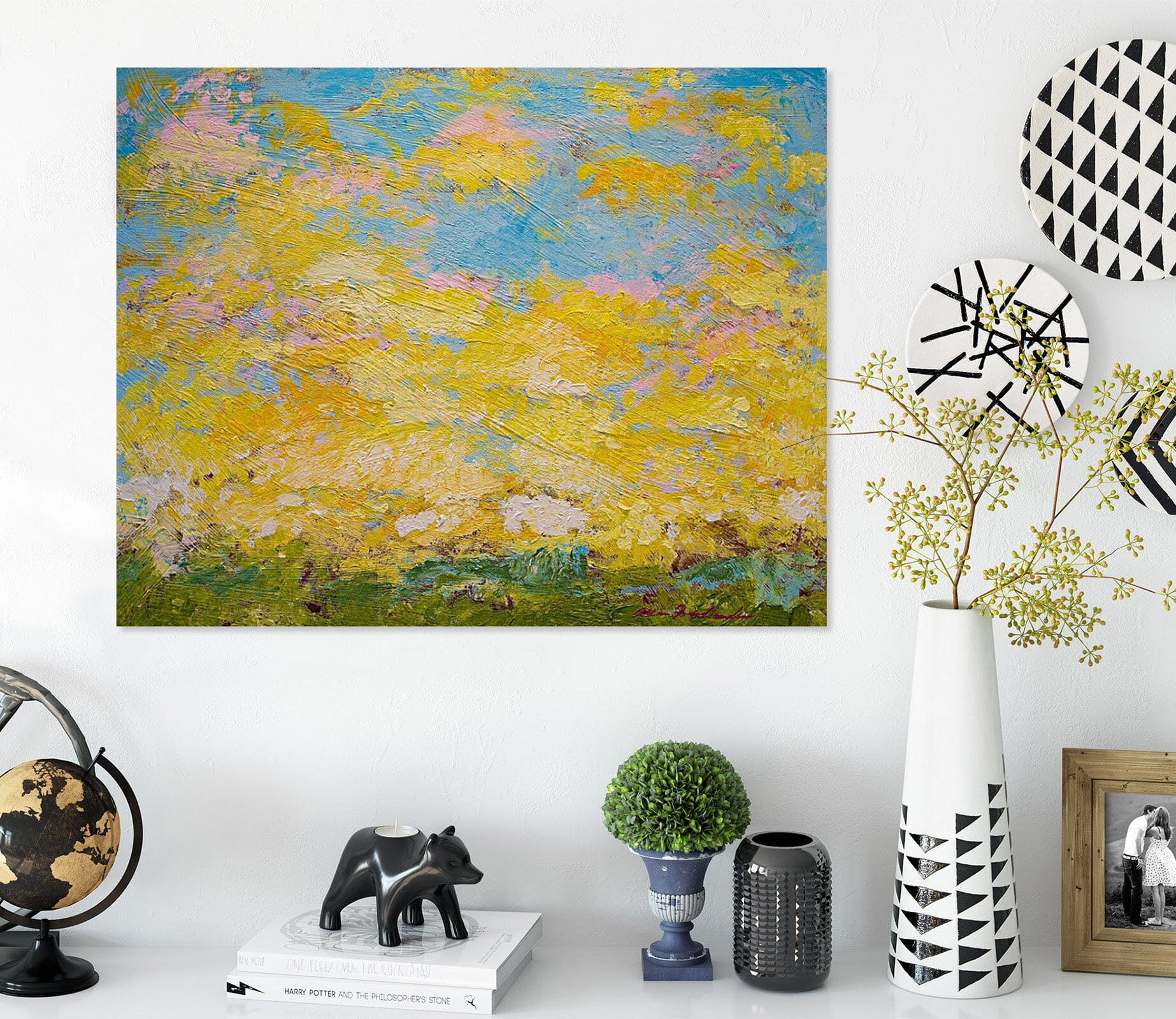 3D Yellow Graffiti 191 Allan P. Friedlander Wall Sticker Wallpaper AJ Wallpaper 2 