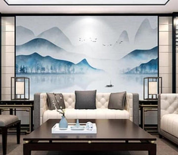 3D Water Boat 223 Wall Murals Wallpaper AJ Wallpaper 2 