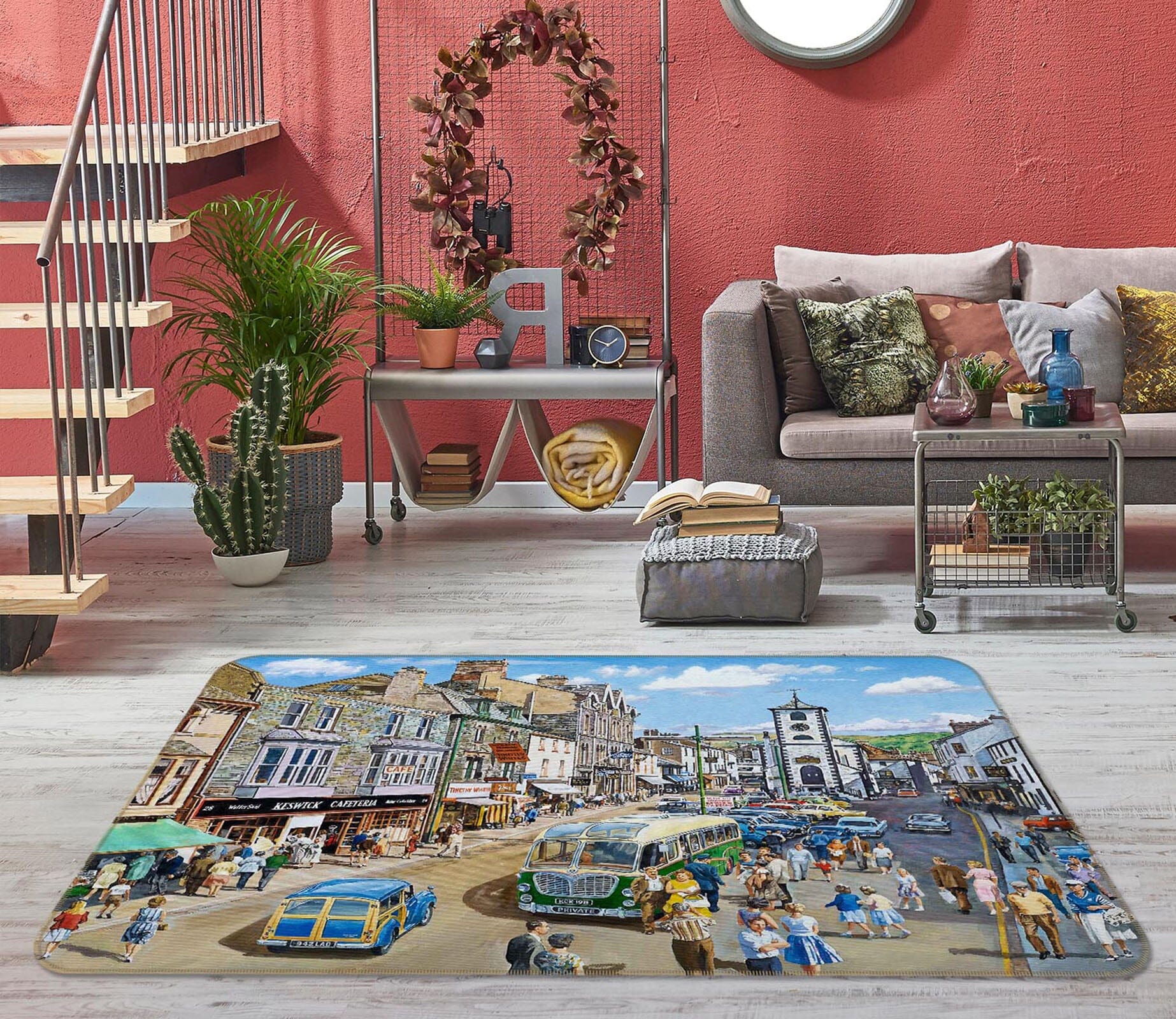 3D Keswick Cumbria1083 Trevor Mitchell Rug Non Slip Rug Mat Mat AJ Creativity Home 