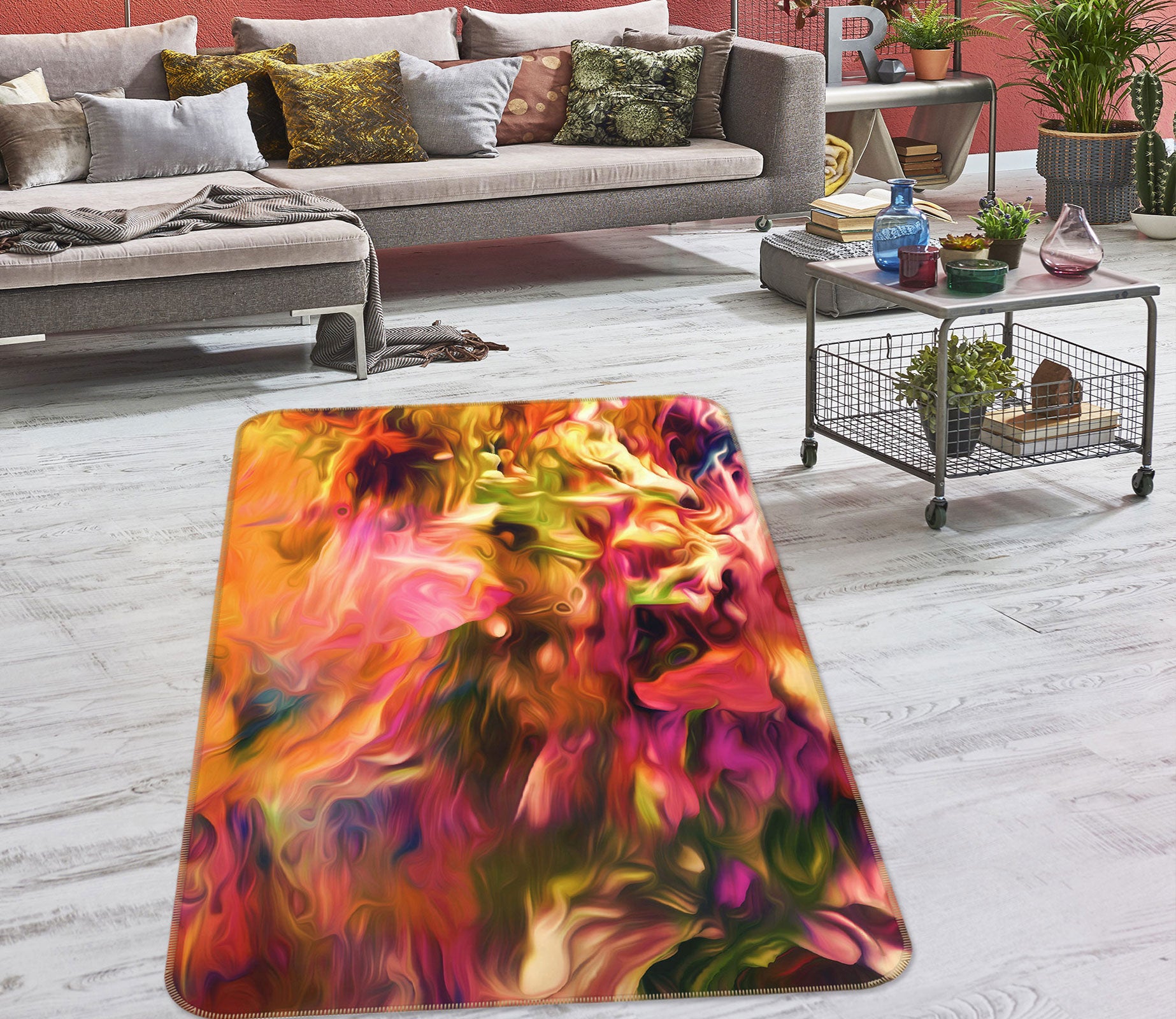 3D Pattern 27047 Non Slip Rug Mat