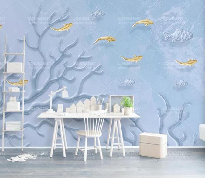 3D Submarine Fish 1274 Wall Murals Wallpaper AJ Wallpaper 2 