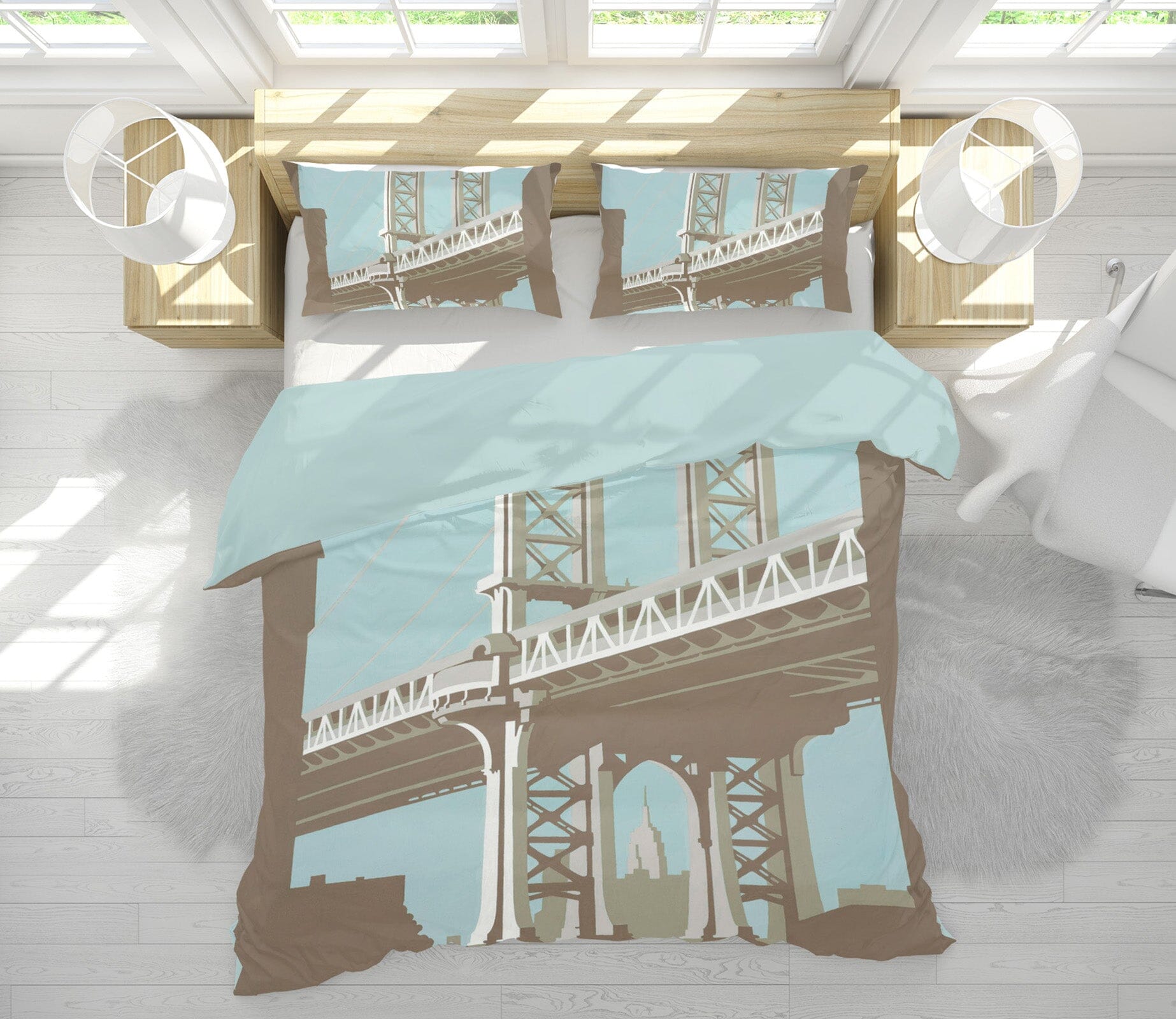 3D New York 2030 Steve Read Bedding Bed Pillowcases Quilt Quiet Covers AJ Creativity Home 