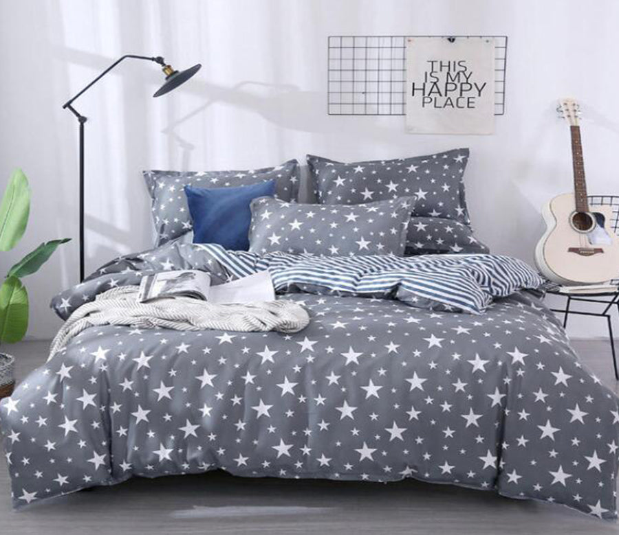 3D Five-Pointed Star Pattern 3005 Bed Pillowcases Quilt