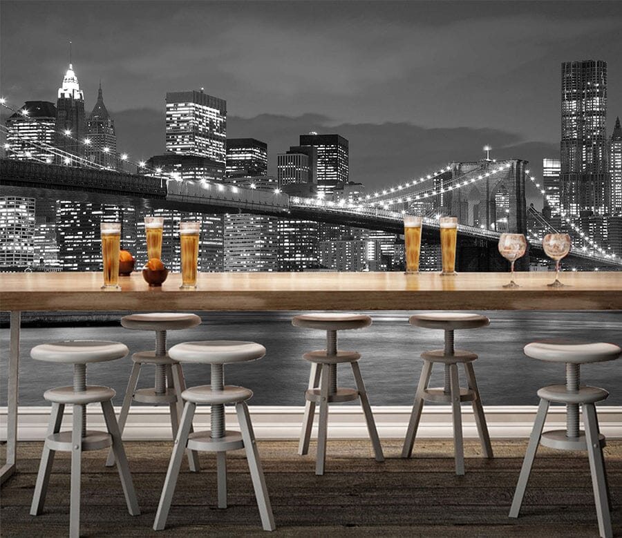 3D Grey Bridge 1018 Wall Murals Wallpaper AJ Wallpaper 2 