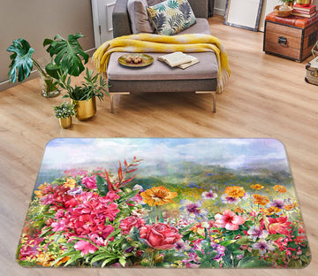 3D Flower Bush 30141 Non Slip Rug Mat